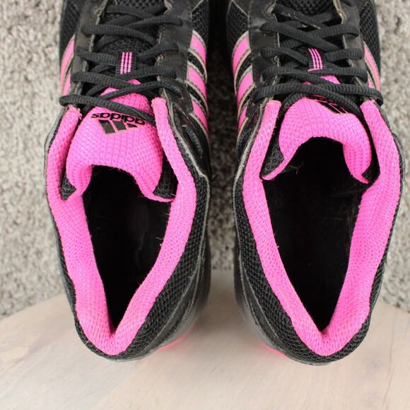 Adidas Running Sneakers Womens 11 Black pink Athletic Shoes V21940 - Picture 10 of 11